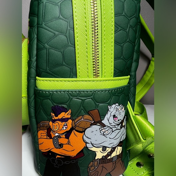 Loungefly Nickelodeon TMNT Teenage Mutant Ninja Turtles Mini Backpack Pizza NEW - Picture 4 of 12